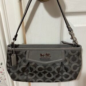 Coach Black and Gray Shoulder Bag